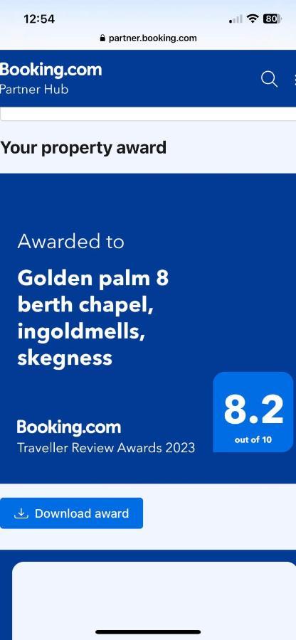 Golden Palm 8 Berth Chapel Saint Leanords, Ingoldmells, Skegness Caravan エクステリア 写真